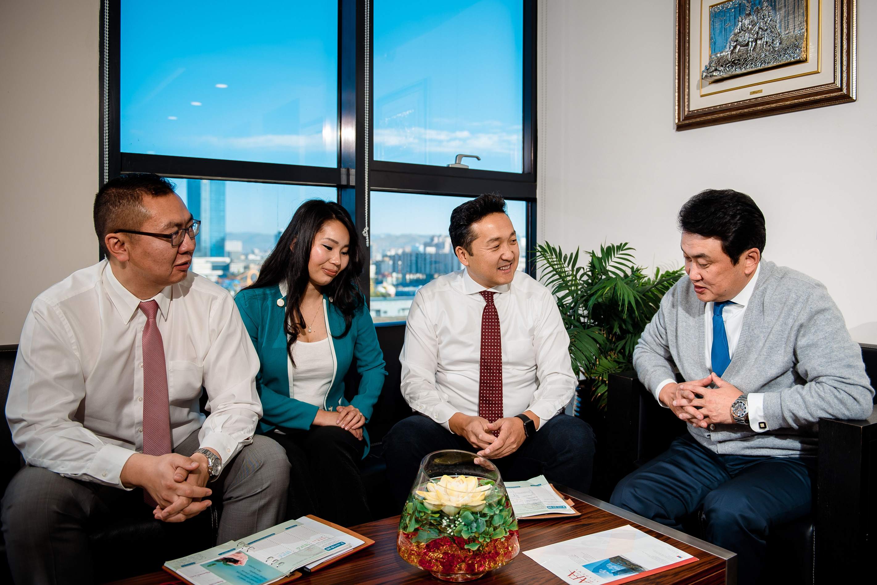Professional advisory team in consultation